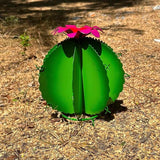 Decorative Metal Round Myrtle Cactus - Garden Art