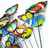 Tuxiaobu 24 Pcs Butterfly Garden Decor Stakes - Fake Butterfly Floral Picks Cake Party Butterflies Decorations for Indoor Outdoor Flower Pot Thanksgiving Christmas Whimsical Gifts