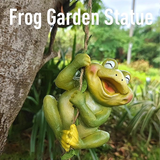 Diydeg Garden Statue, Outdoor Decor with Lifelike Details, for Garden Yard Patio Indoor Decor, Vivid Figurine for Porch Home Outdoor Decoration