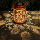 Sunflower Solar Lanterns Outdoor,Hummingbird Gifts Metal Hanging Lights,Waterproof LED Solar Lights for Garden,Yard,Patio Pathway Lawn Decor,Birthday Gifts for Women, Mom, Grandma-with S-Hook