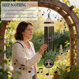 36 Inch Memorial Wind Chimes for Loss of Loved One - Deep Tone, Durable Metal Sympathy Wind Chimes for Outside, Outdoor Decor, Garden Patio Porch Yard Home, Meaningful Gift for Mom Women Housewarming
