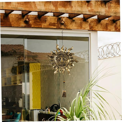 Happyyami 1pc Wind Chime Decorative Bell for Outdoor Spaces Rustic Blessing Wind Chime for Gardens and Patios Easy to Install Hanging Ornament for Home Decor