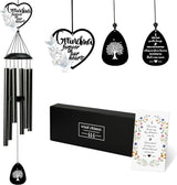 BUoonyer Grandma Memorial Wind Chimes - Memorial Gifts for Loss of Loved One Grandmother, Dove Remembrance Sympathy Commemorative Bereavement Windchimes for Outdoor Outside Patio Decor