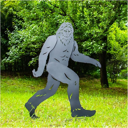 EZTZEN 4ft Bigfoot Outdoor Decor Big Foot Sasquatch Gifts for Men/Dad/Women Metal Bigfoot Silhouette Statues for Yard Decor, Garden Decor, Yard Art, Forests, Yard Display, Lawn Decorations