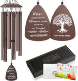 Retirement Wind Chimes for Women Men,Happy Retirement Gift for Woman Men Coworker Colleague Boss Teachers Nurses Friends,Going Away Gifts