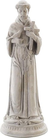 Roman Exclusive St. Francis Garden Statue, 24-Inch, Made of Resin Stone