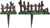 Lulu Decor, 100% Cast Iron Fairy Garden Fence Garden Decor Fairy Garden Accessories.