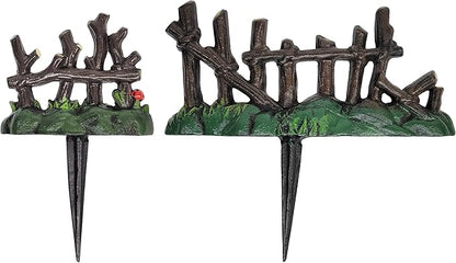 Lulu Decor, 100% Cast Iron Fairy Garden Fence Garden Decor Fairy Garden Accessories.