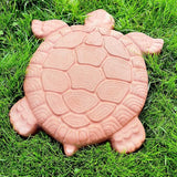 AUTUMN DIY Non-Slip Stepping Stones - Concrete Walkway Turtle Statue Mold, Textured for Garden Decor, Made in USA