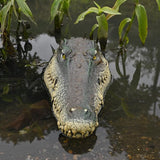 Floating Alligator Head Decoy, Pond Accessories Alligator Pool Float, Fake Gator Head, Duck Deterrents for Pool and Pond, Outdoor Pool Decor Crocodile Head for Decorations