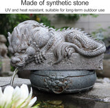 Animal Pond spitters for Small Ponds, Pool Fountain Spitter, Fish Tank Automatic Circulation Water Landscaping Ornaments, Suitable for Gardens, Patios, Fountain Centers