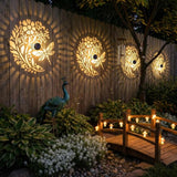 Gardsee Solar Fence Lights 6 Pack Solar Deck Lights Waterproof LED Solar Powered Step Light Wall Lights Outdoor Decorations Warm Yellow Light Decorative Lighting for Garden (Black 5)