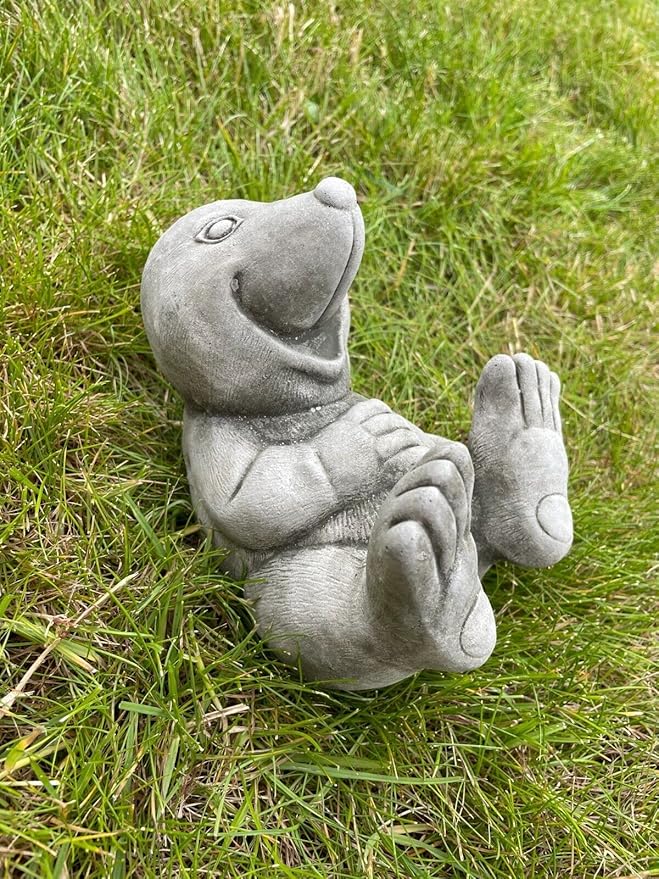Mole Stone Garden Statue | Outdoor Animal Sculpture Decoration Farm Ornament