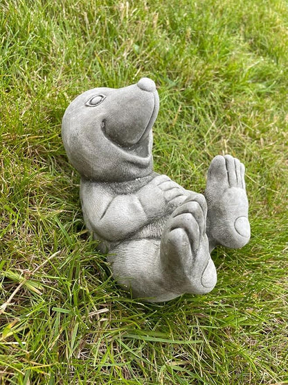 Mole Stone Garden Statue | Outdoor Animal Sculpture Decoration Farm Ornament