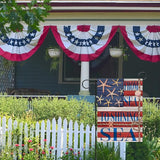 Artofy From Sea to Shining Sea American 4th of July Home Decorative Garden Flag, Yard Coastal Beach America Outside Decor, USA Memorial Day Nautical Ocean Outdoor Small Decoration Double Sided 12 x 18