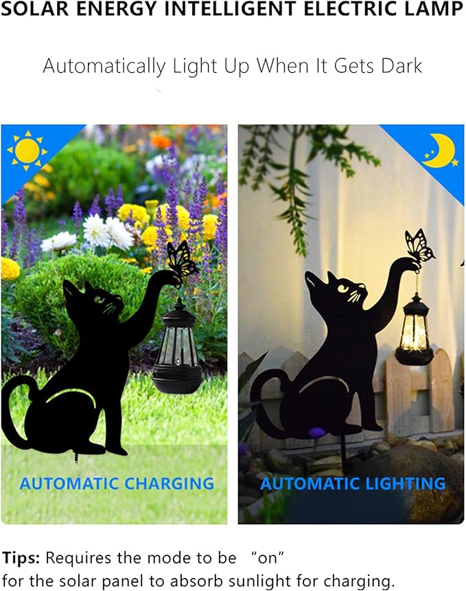 Dog Metal Decorative Garden Stakes, Silhouette Stakes Animal, Yard Art for Outdoor Decor, Patio, Lawn Ornaments, Cat/Dog Lovers Gifts