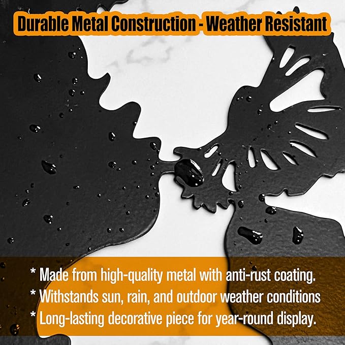 Girl Metal Dandelion Garden Stake – Dandelion Silhouette Sculpture Installation for Simple Balcony Decoration Scene, Outdoor Lawn Patio Yard Home Art Decor Figurines, Large Statues and Sculptures