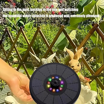 Floating Solars Bird Bath Water Fountains Light Garden Waterfalls Fountains Pond Panel Powered Water Pumps Garden Oxygenation Pumps for Pond