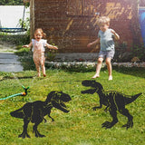 Rngmsi Dinosaur Metal Garden Art - 2PCS Metal Dinosaur Yard Art Decorations Outside Dinosaur Garden Stakes Decorative Dinos Garden Decor Outdoor for Patio Lawn Statues Gifts for Men Women Friends