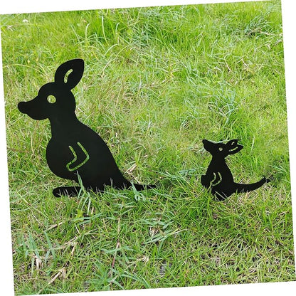 POPETPOP 1set Decorative Wrought Iron Garden Statues Hollow Lawn Ornaments for Courtyard Decoration for Farmhouse Styles