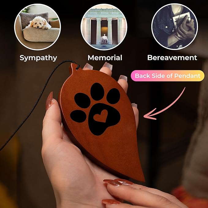 Pet Memorial Wind Chimes For Dogs - 32.5" Pet Remembrance Wind Chime - Dog Memorial Gifts For Loss Of Dog - Prime Bereavement Gift Idea For Loss Of Cat Sympathy Gift - Bereavement Gifts Dogs