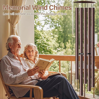 68” Large Wind Chimes for Outside Deep Tone, Bronze WindChimes for Women Mom Grandma, Memorial Sympathy Wind Chime for Loss of Loved One