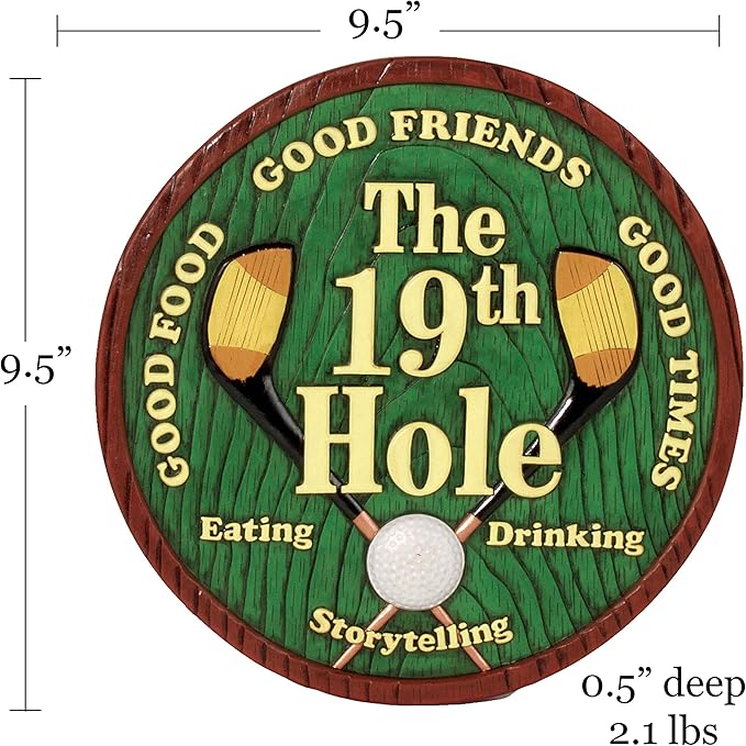 Spoontiques - Garden Décor - Golf Stepping Stone - Decorative Stone for Garden