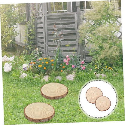 BESPORTBLE 2pcs Wooden Garden Paver Stepping Stones Durable Outdoor Walkway Decorative Pathway Stepping Decorations for Lawn Patio Landscaping