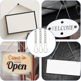 10 Pcs 20 Inch Stained Glass Window Hanging Chain, Picture Hanging Chain with Hooks, Hangings Basket Chains Outdoor Decorative Chains for Suncatcher Crystals, Window Art, Walls Gardens
