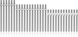 Cosmos Pack of 30 Wind Chime Tubes for Home Garden Outdoor Hanging Decorations, 3 Different Length, Silver Tone Color Solid Tubes