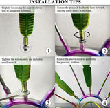 Outdoor Bottle Tree with Peacock Metal Stake for Outdoor Colorful Garden Decorative Bottle Holder & Outdoor