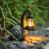 Solar Garden Snail Statue,Garden and Home Decor,Valentines Day Decorations for Patio Yard LawnOrnaments,Unique Housewarming Gifts for Birthday Easter