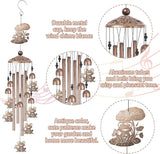 Romart Frog Wind Chimes for Outside, Frog Gifts for Women Men Mom Wife Grandma Birthday Sympathy Memorial Windchimes for Outdoors Indoors, Garden, Patio, Home, Porch, Yard Decorations