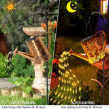 Solar Watering Can Lights, Unique Gardening Owl Gifts for Christmas Mom Women Grandma Birthday, Waterproof Large Hanging Solar Lantern for Outdoor Garden Patio Yard Pathway