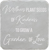 Pavilion Gift Company 25317 Mother's 7.75" x 7.75" Garden Stone, Light Gray, White