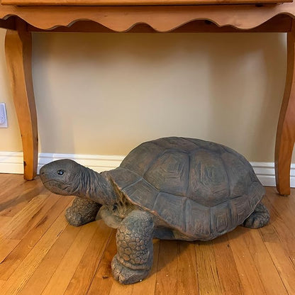 Sunnydaze Todd the Garden Turtle Statue - Turtle Garden Decor for Yard, Lawn, Patio Décor – 30" x 15" Durable Poly-Concrete - Gift Idea