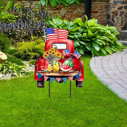 Briarwood Lane American Pickup Picnic Metal Art