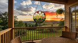 Stained Glass Window Hanging - Colorful Dandelion Pattern 6.3 Inches Suncatcher for Garden Home Decor for Women Mon Grandma Friends