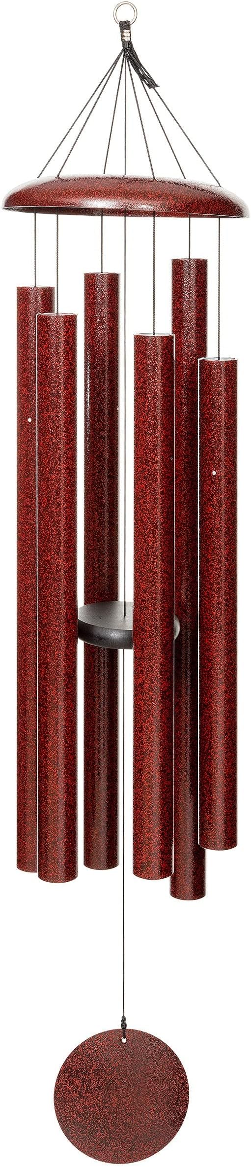 Corinthian Bells by Wind River - 60 inch Ruby Splash Wind Chime for Patio, Backyard, Garden, and Outdoor Decor (Aluminum Chime) Made in The USA