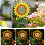 Solar Sunflower Garden Stake Lights, Waterproof LED Outdoor Decorative Lights for Yard Patio Lawn, Unique Birthday Gift for Mom Grandma, Garden Gift for Plant Lovers