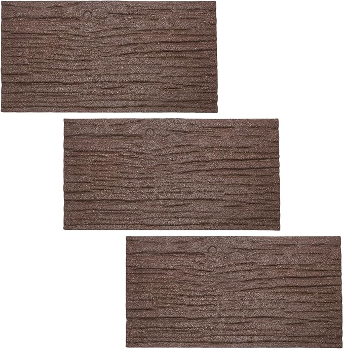 Sekcen 3 Pack Rubber Stepping Stones Outdoor Walkway Garden Recycled Paving Stones Pavers for Walkways