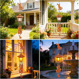 Dog Solar Wind Chimes for Outside, Birthday Gifts for Mom Women Grandma Mother's Day Memorial, 34-Inch Windchimes with Wind Spinner, Outdoor Hanging Solar Lights Waterproof Garden Decor Patio Yard
