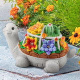 LESES Turtle Garden Decor for Outside Solar Statue Outdoor Clearance, Cute Turtle Solar Statues with LED Lights Lawn Ornaments Decorations for Patio Yard Birthday Gifts