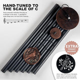 Vanquer Large Wind Chimes for Outside Deep Tone - 46'' Outdoor Clearance, Windchimes Outdoors, Memorial Wind Chimes, Sympathy Gift, Patio, Garden, Home Décor, Vintage Black (46" Cardinal)