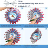 Hummingbird Animated Wind Spinner - 12In 3D Kinetic Hanging Sculpture, Creates Flying Hummingbird Animation Effect | Outdoor Garden Yard Decor, Unique Gift for Mom/Dad/Women/Men & Christmas