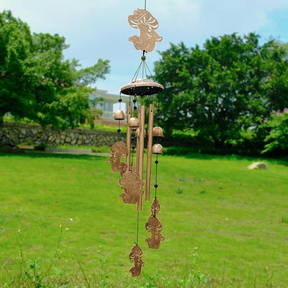 GDNSFIT Mushroom Wind Chimes for Outside, Metal Windchimes Outdoors, Mushroom Gifts for Women/Men, Memorial/Birthday Gifts, Garden Decor for Outside, Patio or Yard, Durable Chimes for Outdoors