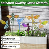 John's Studio Fairy Decorative Garden Stake - Outdoor Metal Pathway Decoration Dual Purpose Indoor Hanging Wall Decor for Garden Patio Yard Lawn Pathway Ornaments - 6PCS