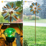 Lariander Solar Wind Spinners 87 Inch Extra Large Metal for Yard, Garden Decor Yard Art Windmills for Outdoor