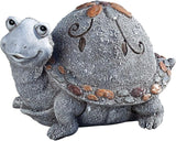 Roman Garden - Pebble Turtle Statue, 6H, Garden Collection, Resin and Stone, Decorative, Garden Gift, Home Outdoor Decor, Durable, Long Lasting