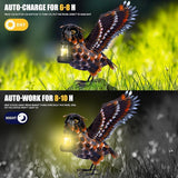 Modista Metal Yard Art Decor Owl Garden Statues Sculptures with Solar Lamp for Home Yard Decorations Outdoor Clearance